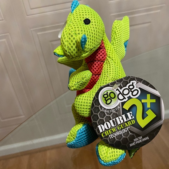 Brand New GoDog Toy With Clinker & Squeaker 10” Double  Chew Guard Technology - Picture 5 of 6